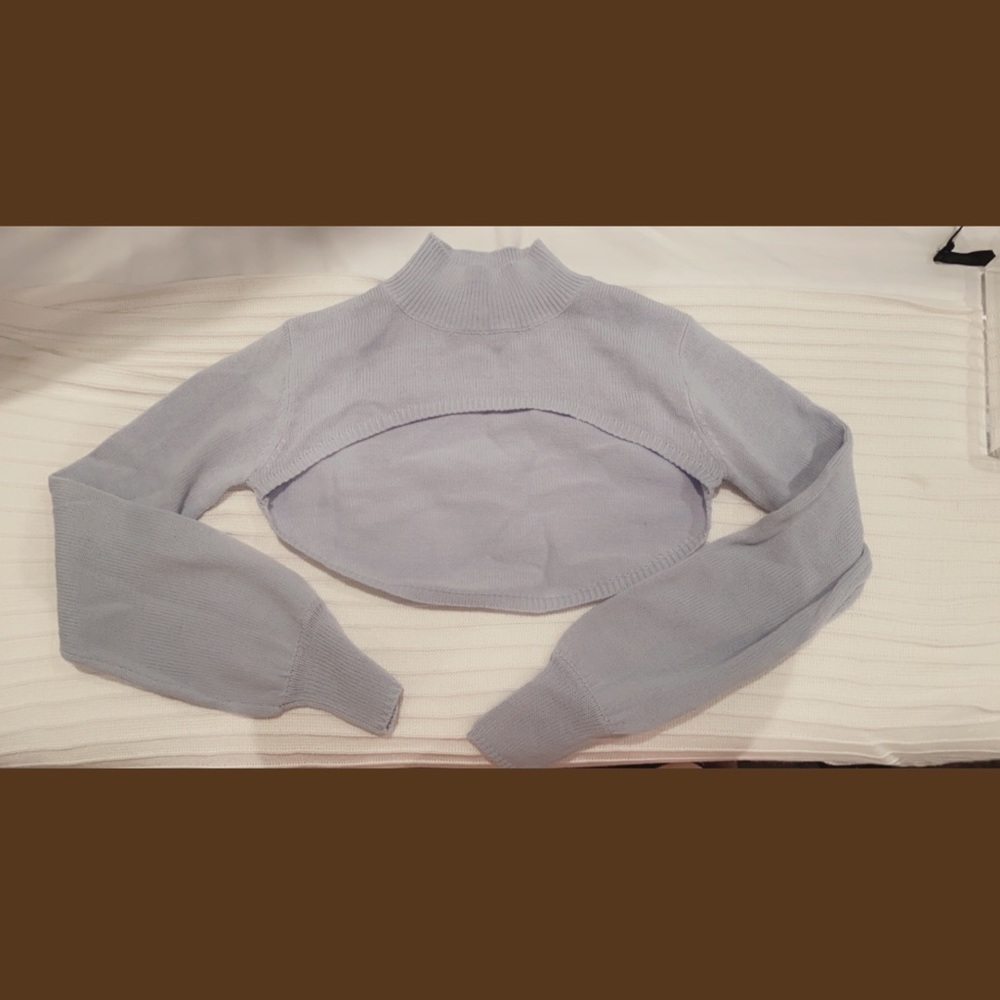 donated! NWOT Ballerina Crop Sweater - Picture 4 of 5